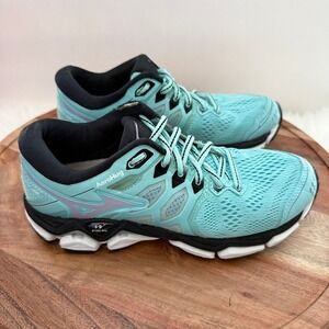 Mizuno Wave Horizon 3 Womens Running Shoes Teal Black J1GD192669 Size 7